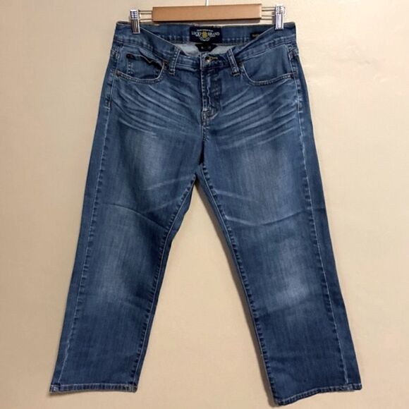Lucky Brand Easy Rider Crop denim jeans 6/25 - Picture 1 of 10